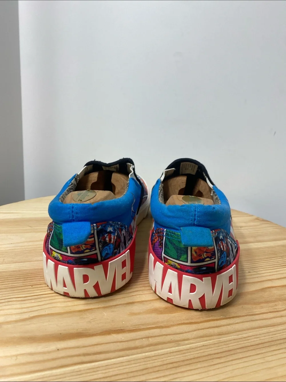 Ground Up Marvel Comics Graphic Print Unisex Slip On Sneakers Men’s Size 11.5